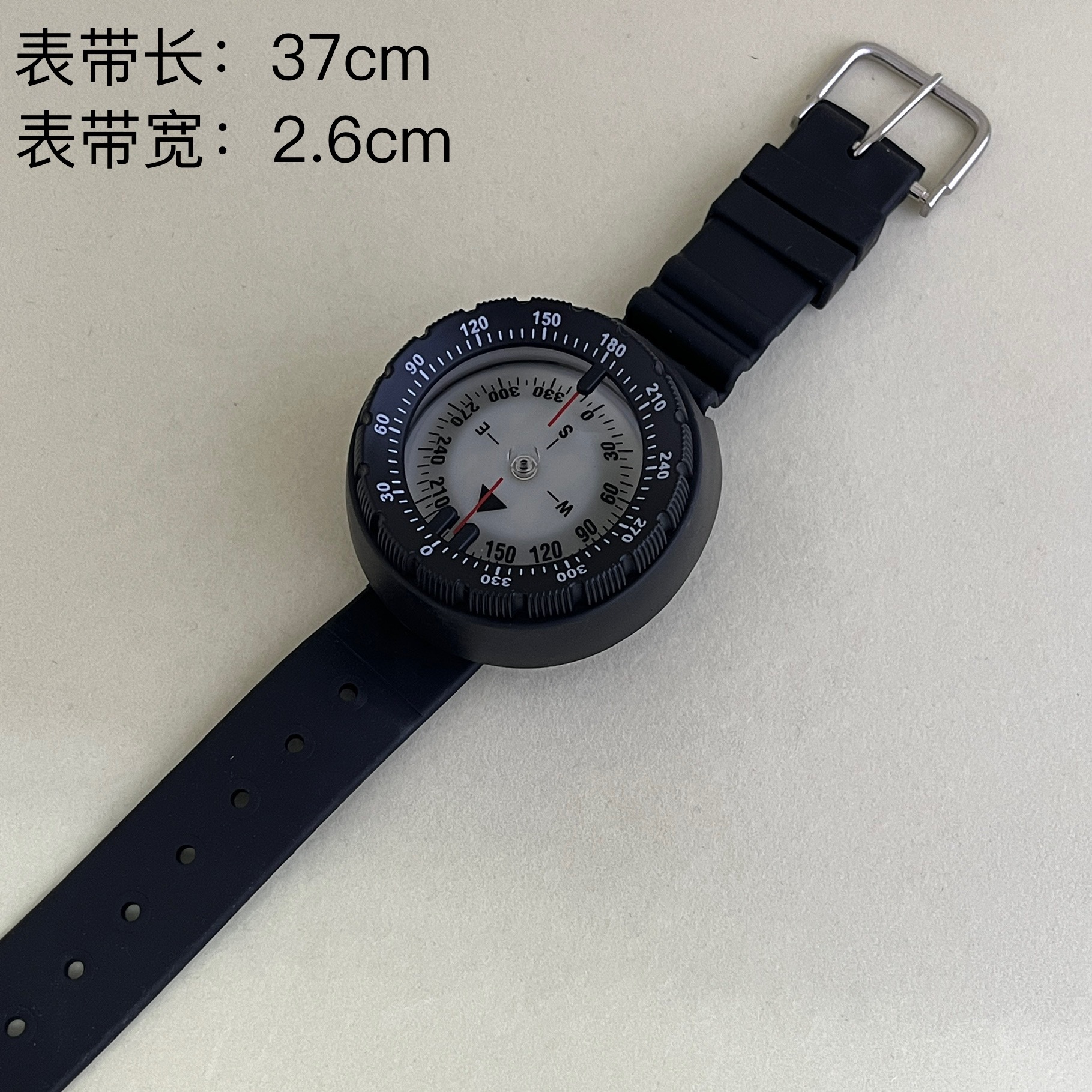 The new Amazon bestseller Q60 diving watch with a compass strap, a high-quality gift compass for diving details Picture
