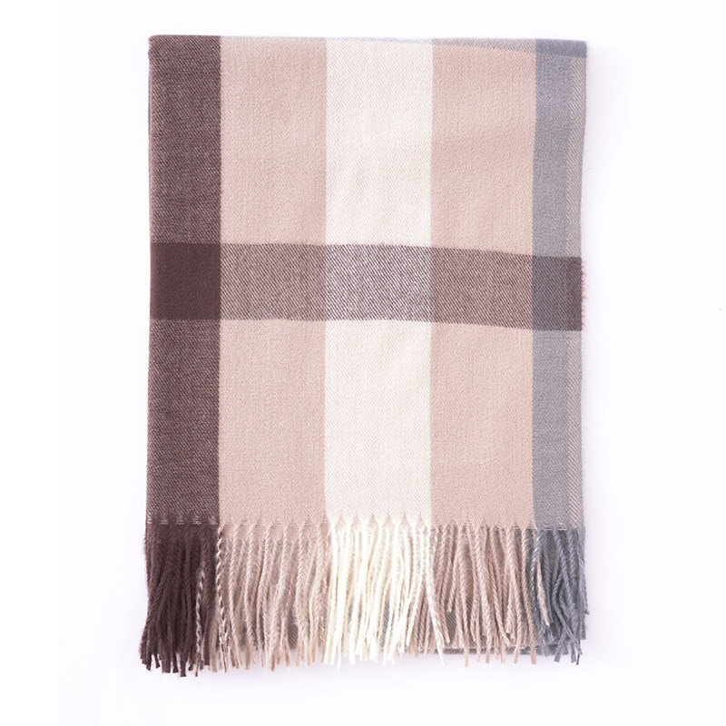 2022 New Plaid Scarf Women Japan And South Korea All The Sweet Wind Warm Scarf Scarf Fashion Shawls Imitation Cashmere Scarf Women Item Picture