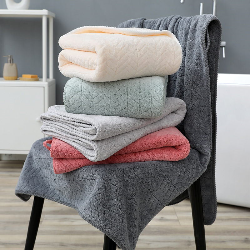【LOVELY HOME】【 Hold Jia 】 Coral velvet bath towel manufacturers wholesale soft absorbent bath towels Specification drawing