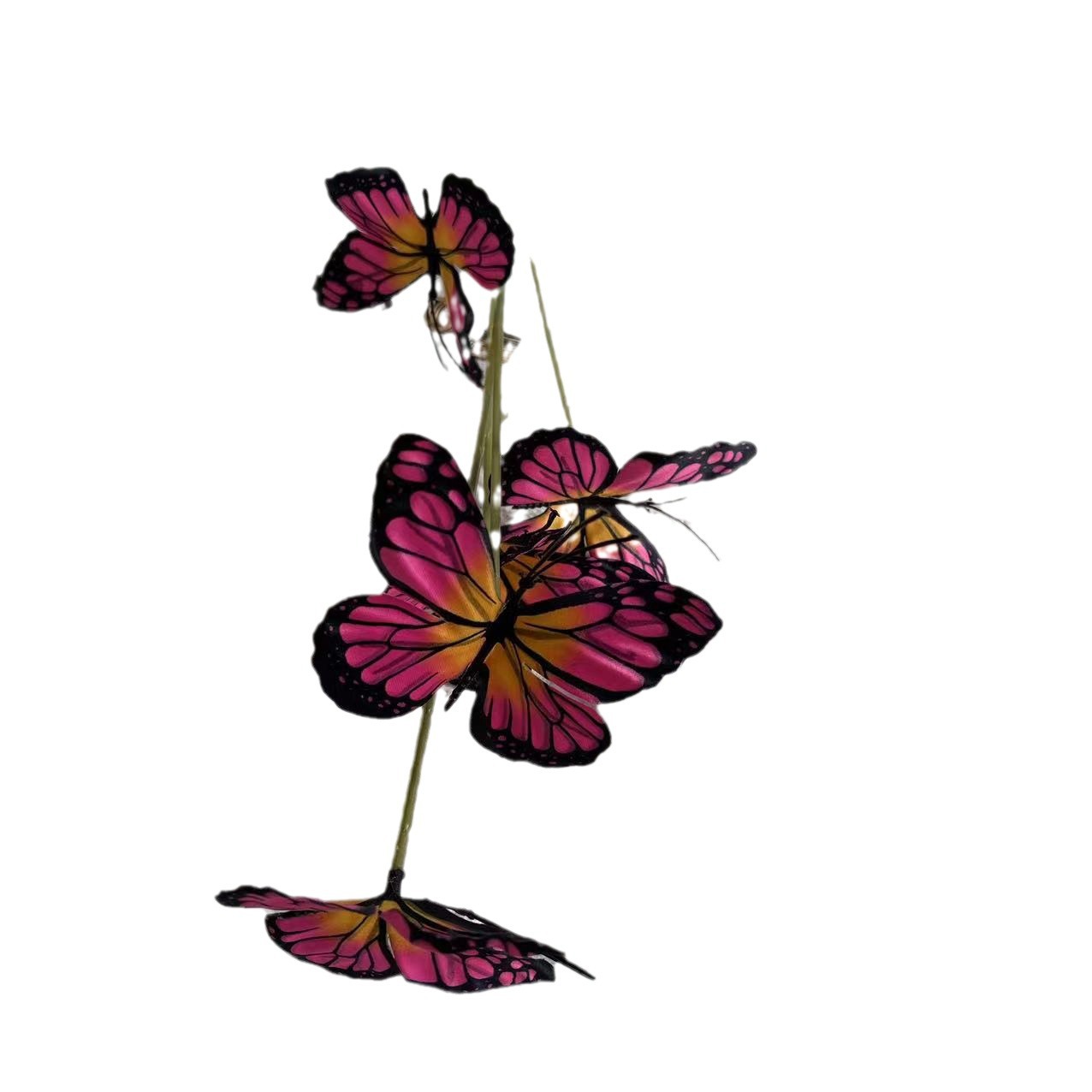 5 Head Simulated Flower Butterfly 3D Printing Internet Celebrity Decoration Creative Garden Venue Layout Garden Flower Arrangement Item Picture