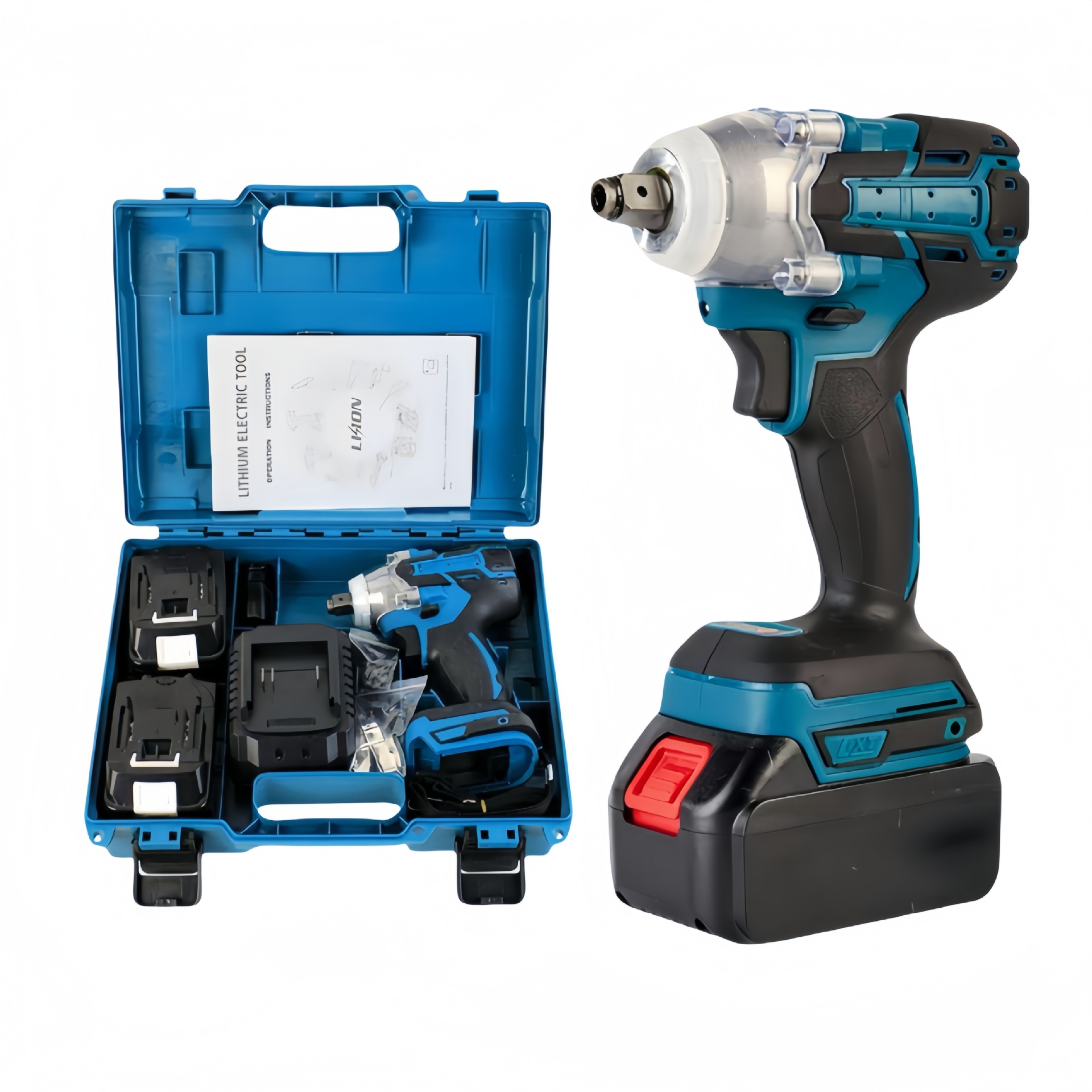 牧田款无刷锂电冲击扳手DTW285/300/004款架子工电动扳手套装批发