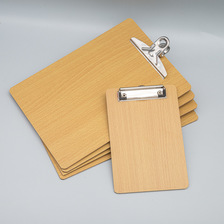 加厚板夹a4-32K写字垫板木质考试用菜单夹带挂钩夹板办公学生硬板
