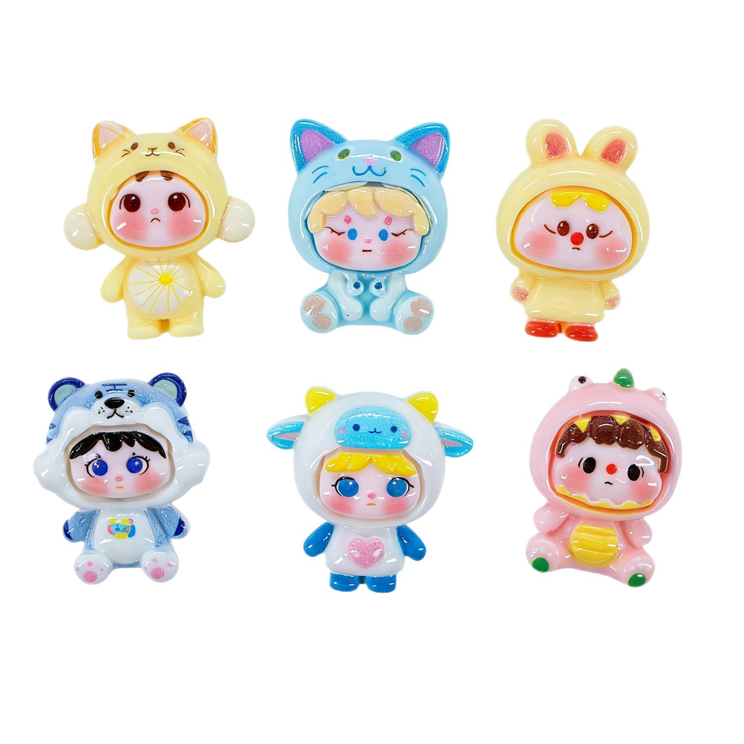Wholesale of new cute and multi-girl cartoon dolls, resin accessories, cream glue DIY jewelry, hair accessories, phone cases and other accessories Item Picture