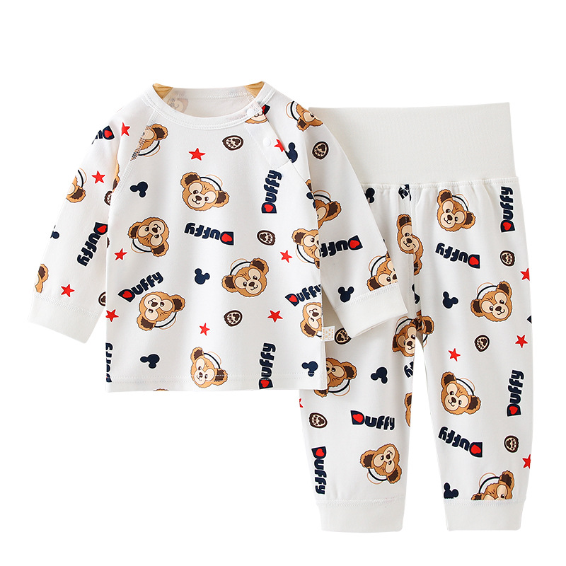 Wholesale of 2022 Autumn and winter children's pure cotton boneless underwear sets, long sleeves and long pants for boys and girls Item Picture