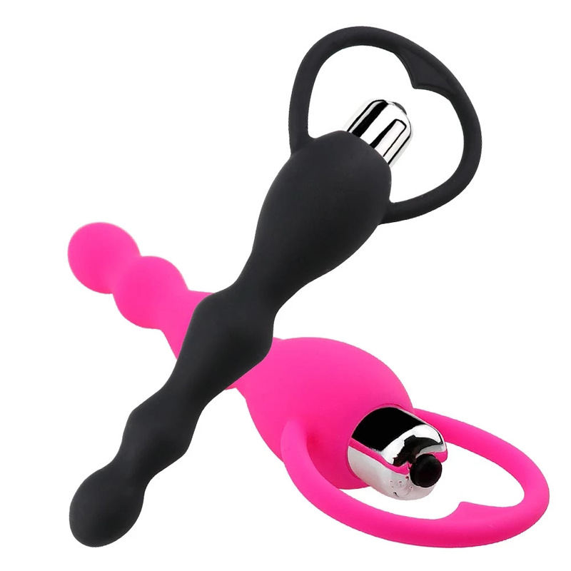Silicone vibration stick, ball pulling, egg jumping, electric anal plug massage, unisex masturbation device, adult sexual interest product Item Picture