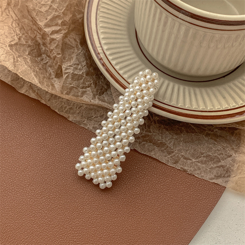 Pearl hair clips, bangs, forehead hair clippers, bb clips, popular one-line hair clips, 2022 new style clip headwear pic 38