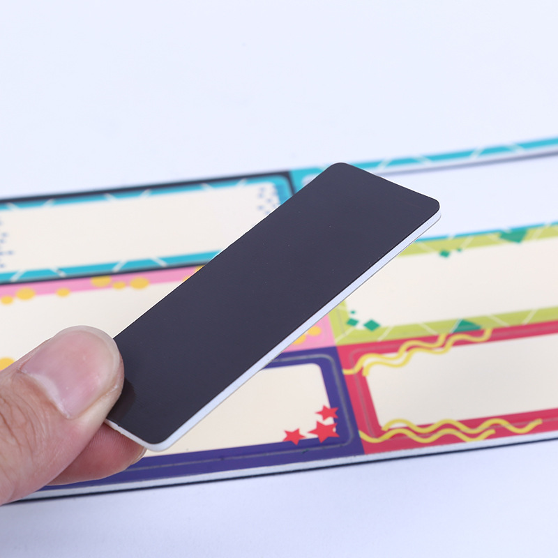 Erasable Magnetic Label Self-Adhesive Name Label Shelf Office Home Repeat Writing Magnetic Disc Refrigerator Sticker Magnetic Application Scenario