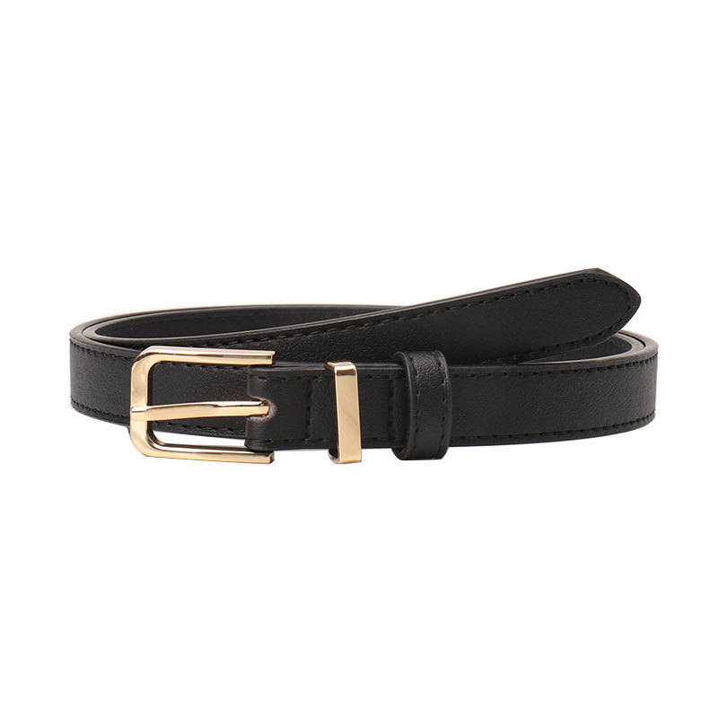 Korean InS-style belt for women, student belt, fashionable and versatile, decorated jeans, simple and casual style, thin waist belt Item Picture