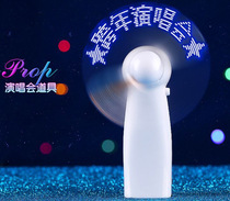Handheld led flashing fan