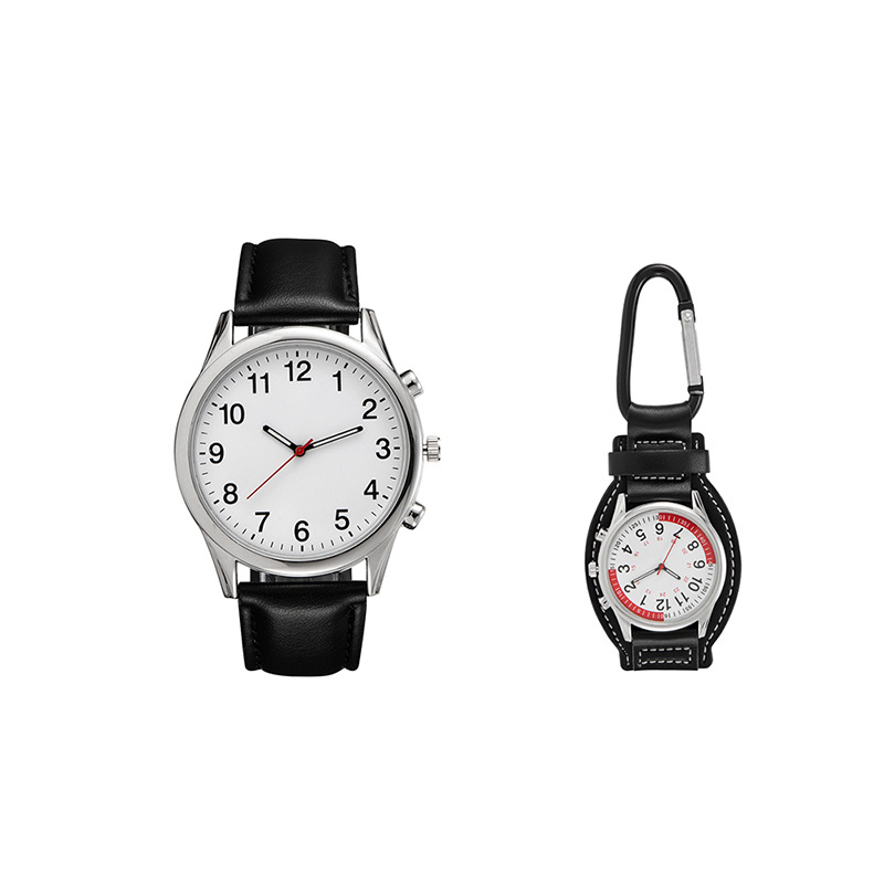 新款组合时尚学生石英表防水夜光皮带手表简约多功能登山男表批发详情7