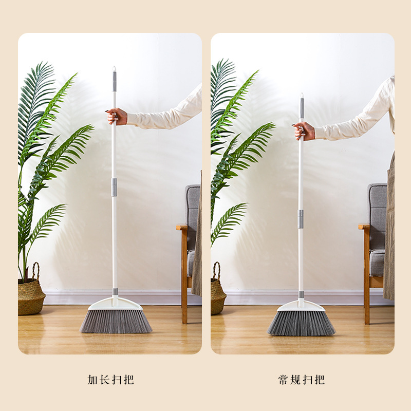 Stainless Steel Broom Set Plastic Soft Hair Broom Dustpan Combination Household Lazy Mane Whisk Brush Comb Tooth Dustpan Application Scenario