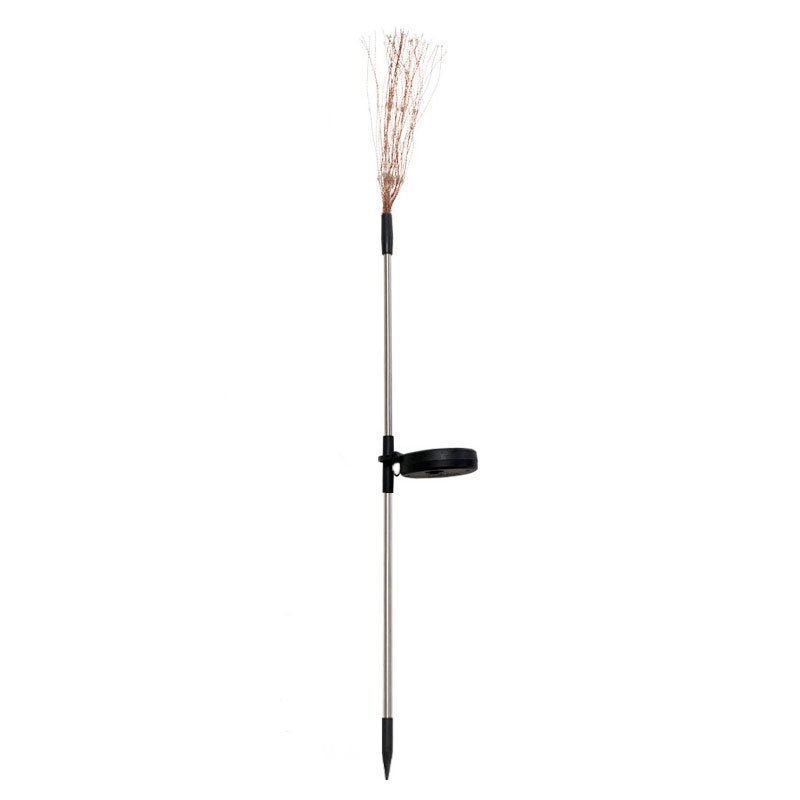 led solar ground smoke lamp, outdoor waterproof lamp, courtyard garden dandelion reed step decorative color lamp Item Picture