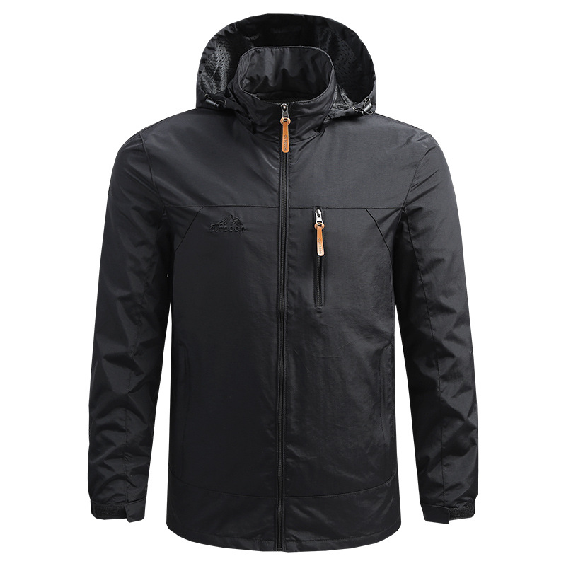 2020 Men's Spring and Autumn Thin Outdoor Jacket, Youth hooded loose large-sized casual windbreaker Application Scenario