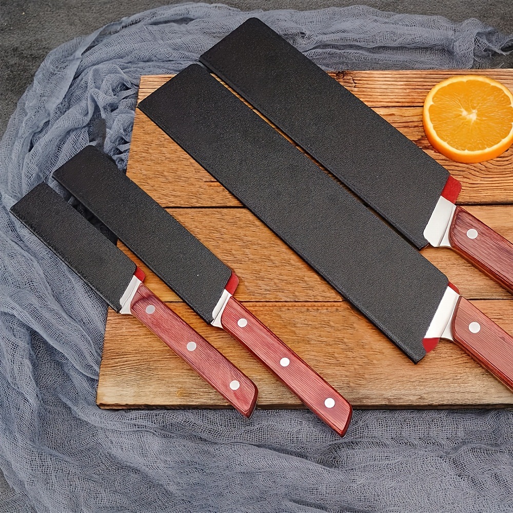 Outdoor portable plastic knife case, chef's knife, fruit and vegetable knife, universal knife case, flocked knife sheath, knife protection case Application Scenario