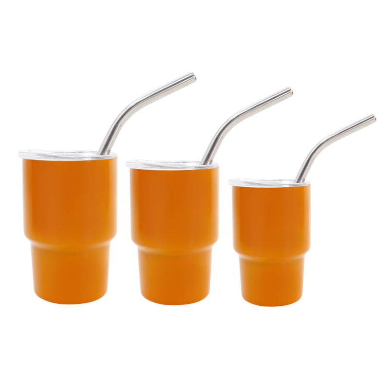 304 stainless steel sublimation car cup, double-layer vacuum mini straw cup, cross-border 3-7oz small wine glass in stock details Picture