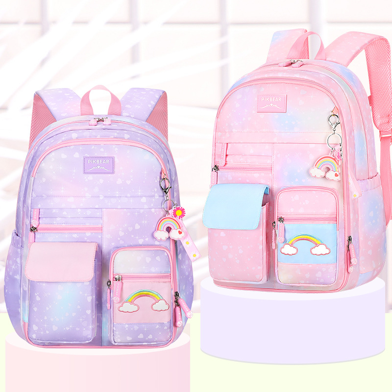小学生书包女细节图
