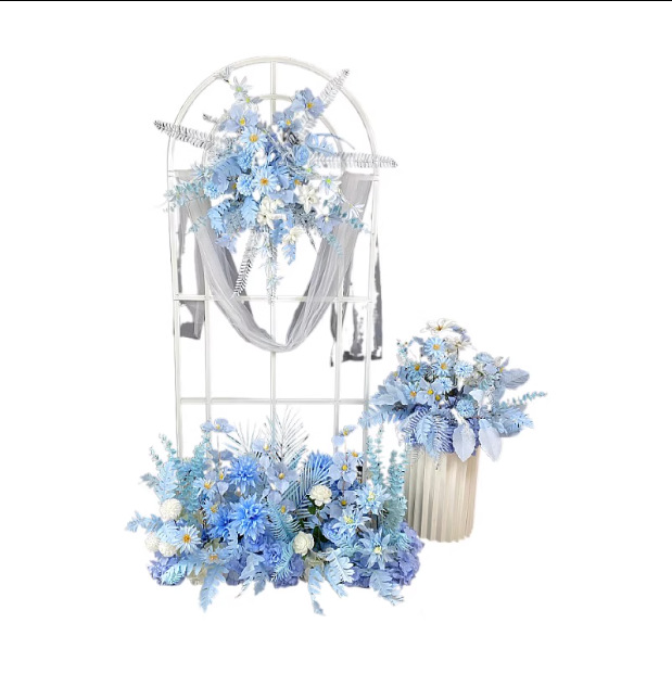 New Wedding Decoration Wedding Flower Simulation Flower Suspended Ceiling False Flower Plastic Flower Arrangement Lead Runway Flower Arrangement Item Picture