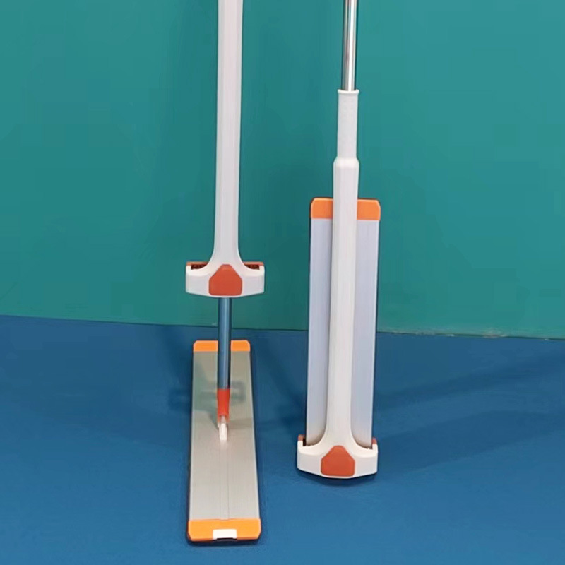 Hand-free flat mop, hand-free mop cloth, household wooden floor, tile dry and wet dual-purpose flat mop for lazy people Item Picture