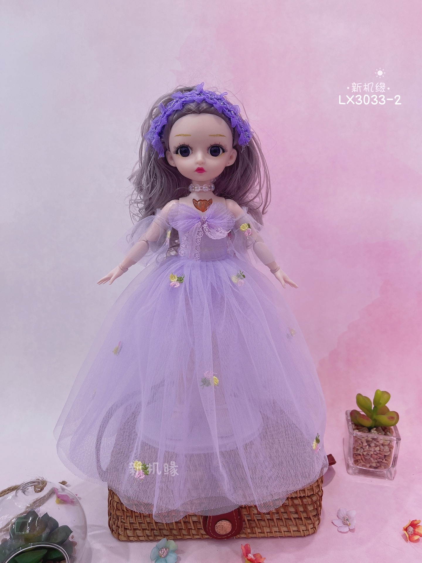 Exquisite 30cm Barbie doll, movable joint music doll, Princess Luoxi girl toy gift box Specification image