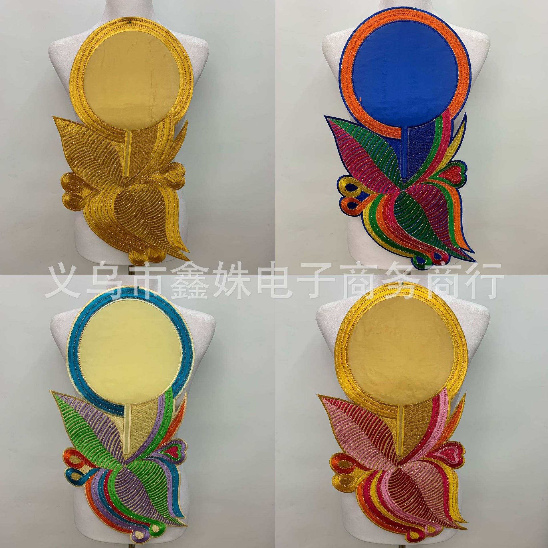 Best-selling stage costume accessories with irregular-shaped embroidered circular collars Application Scenario