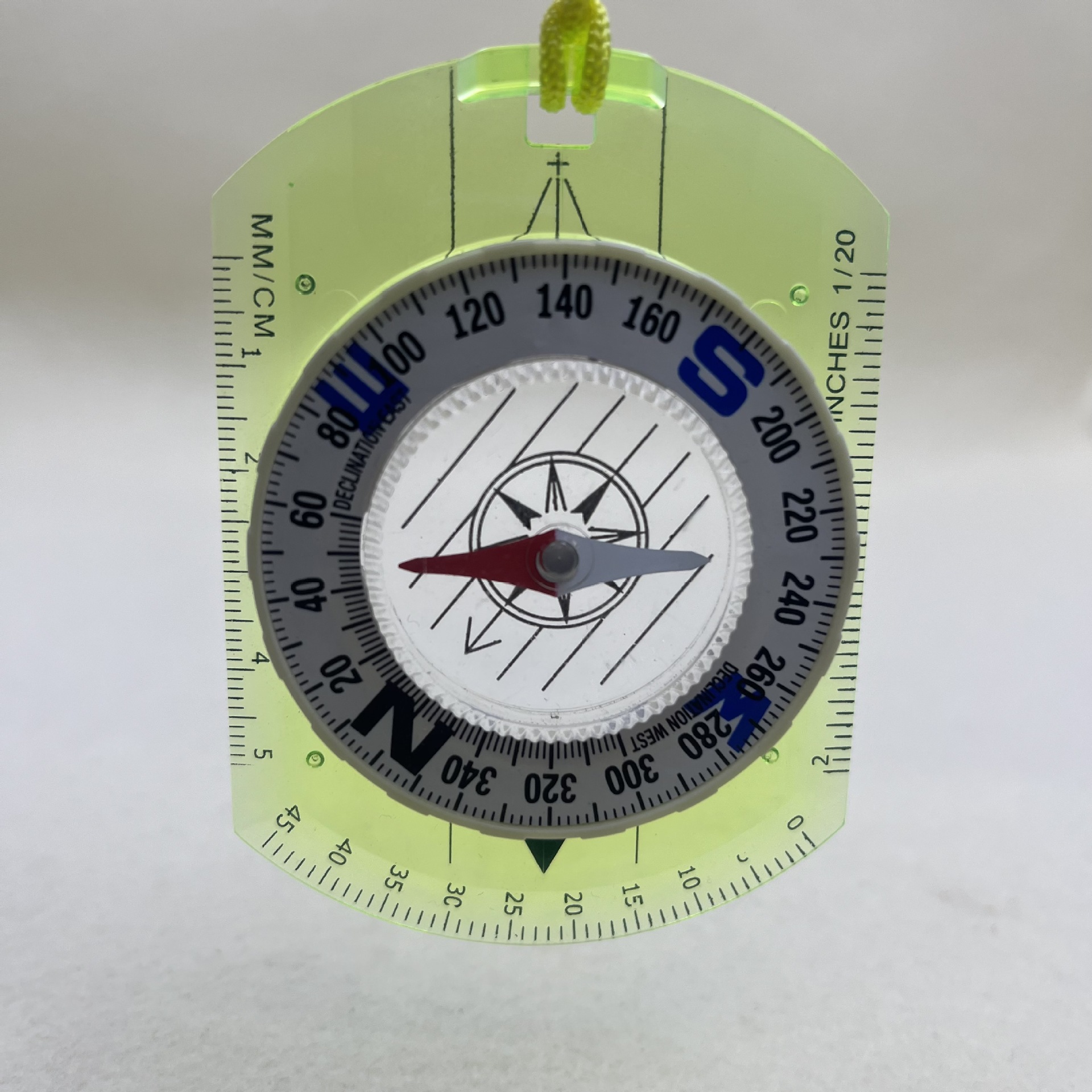 New Amazon bestseller acrylic colored transparent compass student gift outdoor compass Item Picture