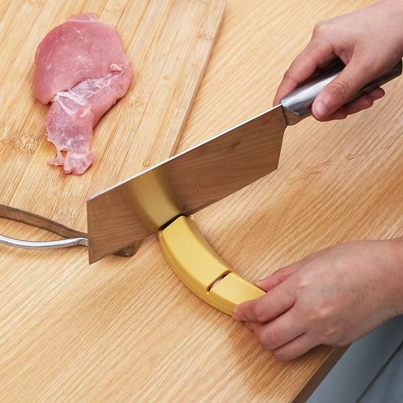 新款香蕉磨刀石磨刀器家用厨房快速磨菜刀用具香蕉两段磨剪刀神器详情图3