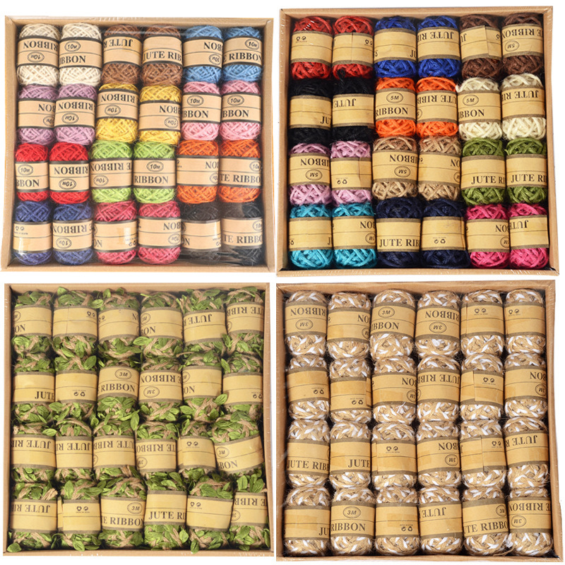 厂家现货 盒装编织麻绳纸绳 创意diiy编织绳 吊牌绳 多种款式可选