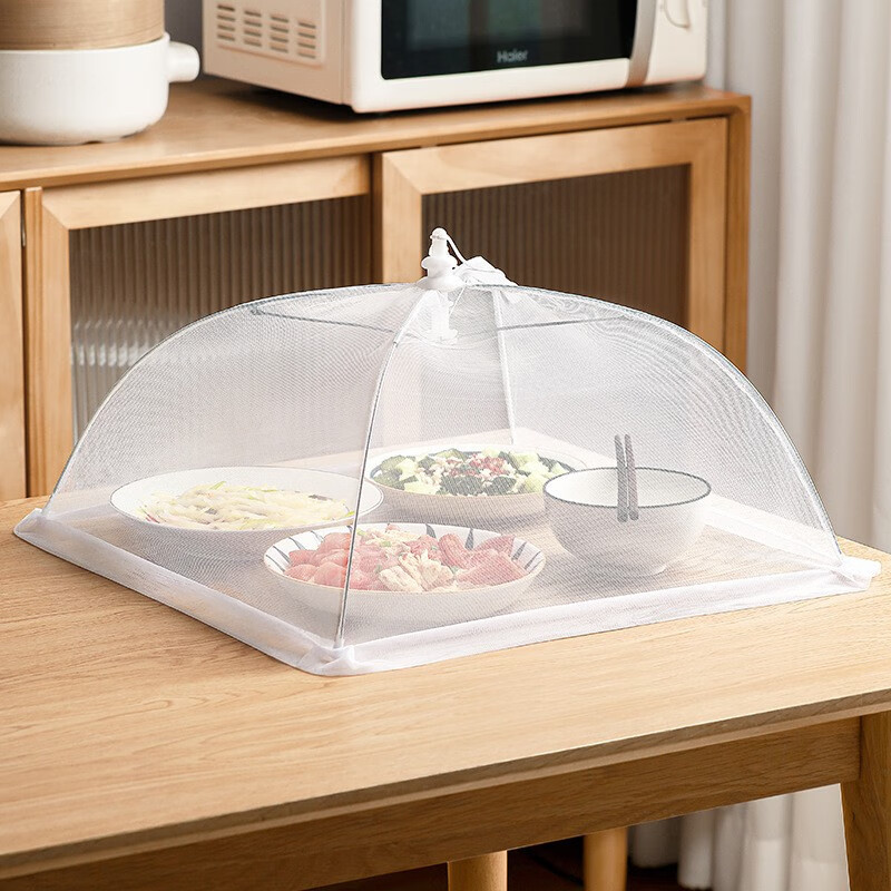 Summer dust-proof and fly-proof foldable dining table cover, fly-proof bowl rice cover, wholesale of dust-proof tools for meals