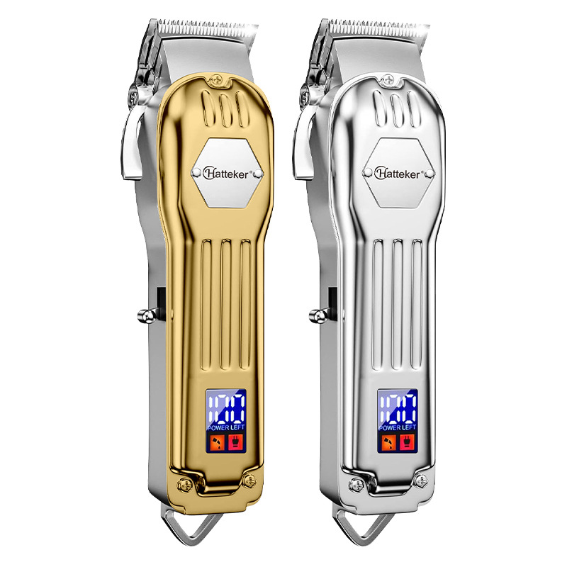 Hatteker Cross-Border Professional Hair Clippers Metal Electric Hair Clippers Hair Salon Electric Clippers High-Power Razor