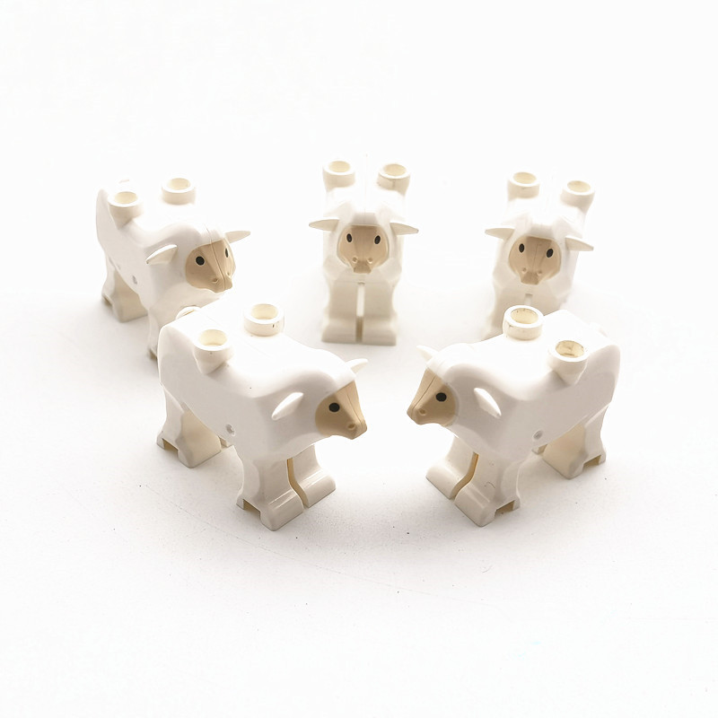 MOC small particle building blocks, small animal accessories and parts, sea lions, turtles, little white bears, dolphins, sheep, lizards Item Picture