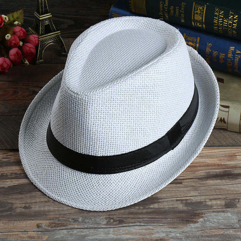 Raffia Straw Hat For Men Summer Sun Hat Couple (Korean Version) Hat For Women Sun Beach Hat Family Style Specification drawing