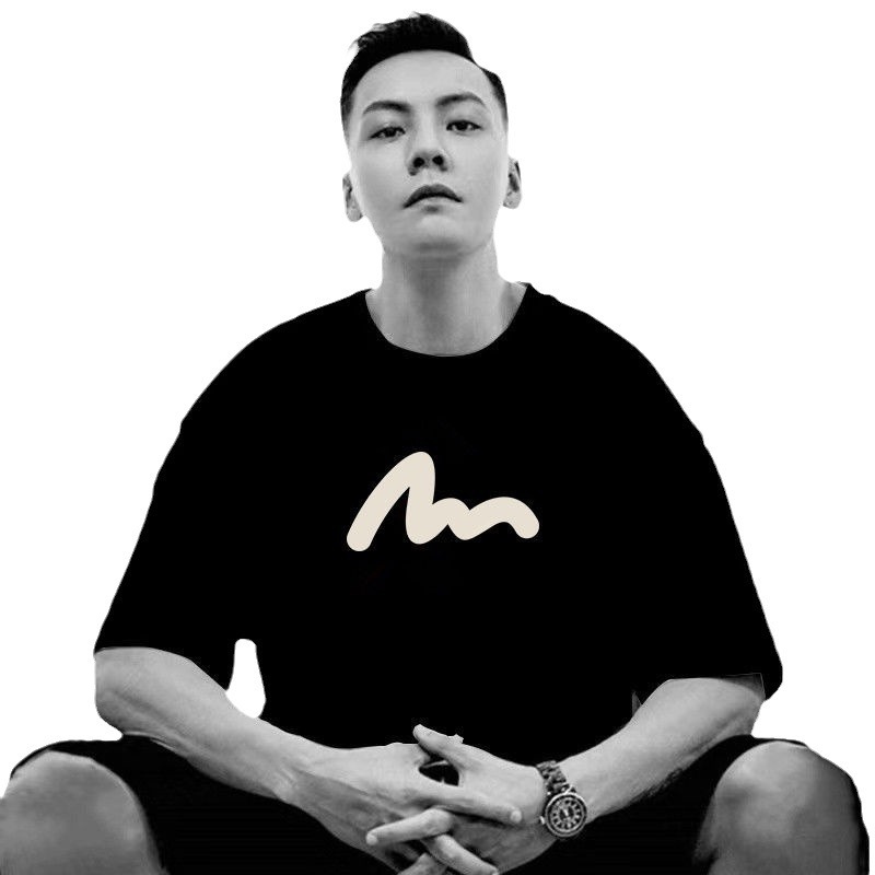 Summer new short-sleeved T-shirt for men, large size loose and versatile base layer, trendy brand half-sleeved ins pure cotton clothing T-shirt Item Picture