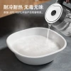Japanese-style solid-color simple household basin for women, new mothers and babies, special plastic basin for washing underwear and buttocks details Picture
