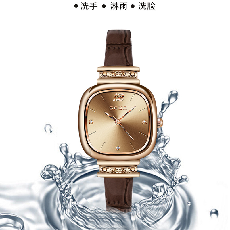 ساعة كلاسيكية صغيرة لفتاة عائدة أزياء عائدة أزياء على الهواء مباشرة Specification image