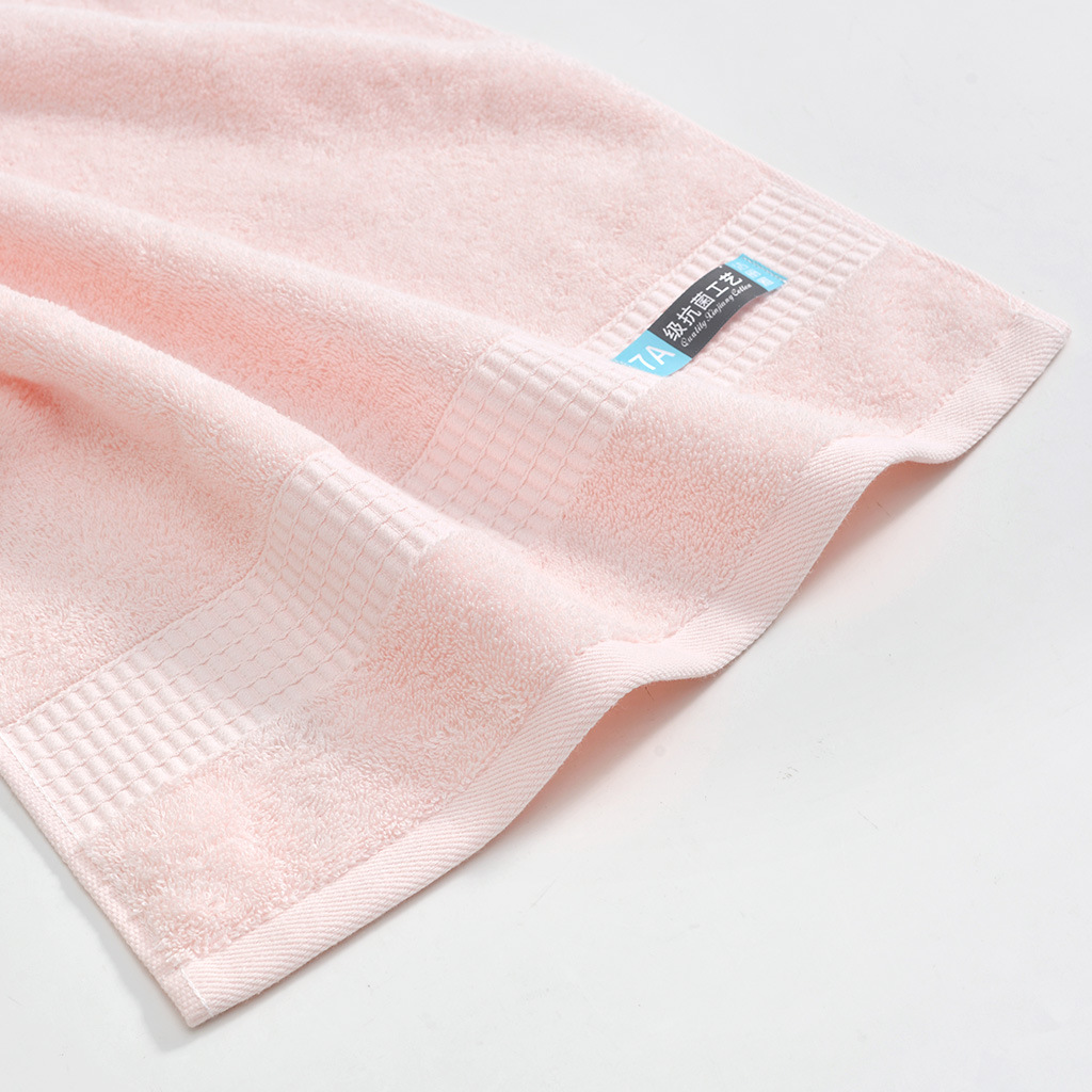 Jieliya antibacterial towel, pure cotton soft absorbent plain face towel, all-cotton thickened towel, can be embroidered with LOGO pic 9