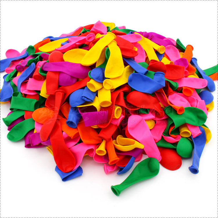 Balloon children's color size 3 mini water balls 500 decorative water vapor balls small target shooting factory supplies latex Item Picture