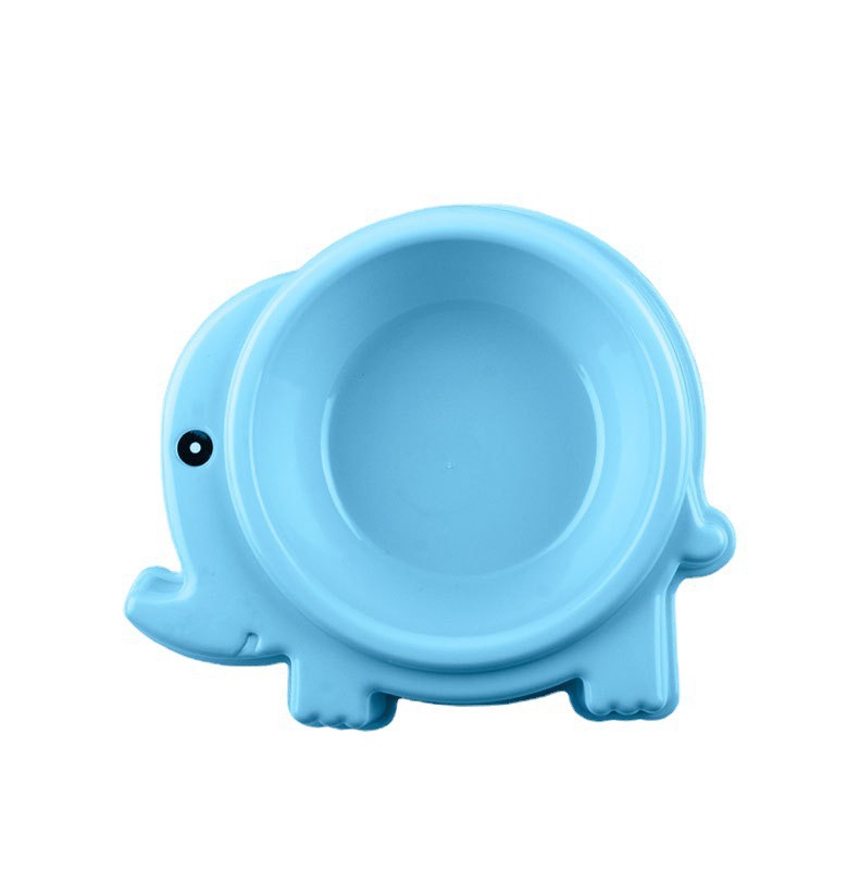 可爱创意宠物/狗碗/大象碗/宠物碗/宠物用品/食盆/不锈钢碗白底实物图