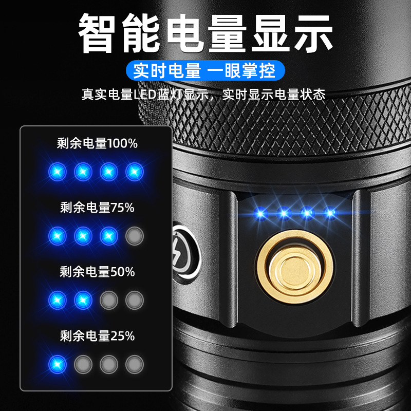 手电筒/强光手电筒/手电/手压电筒/电棒细节图
