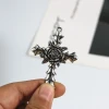 European and American retro clothing accessories, cross rose pendant accessories, hanging pendants, diy cross-border Amazon wholesale Item Picture