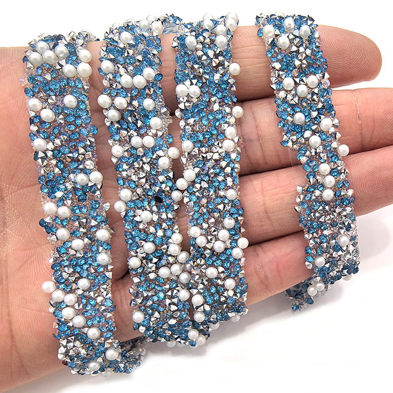 Resin diamond tape, pearl diy accessories, electroplated tape, diamond back adhesive, patch line, double-sided tape, diamond strip, resin diamond tape pic 11