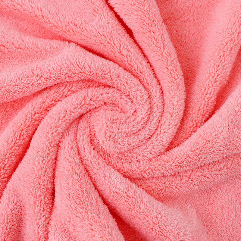 Net Red With Coral Velvet Thick Towel Bath Towel Set Plain Soft Absorbent Household Face Towel Wholesale Specification drawing