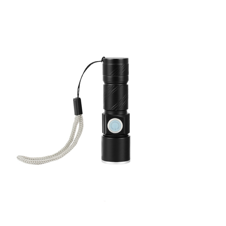 Flashlight led high-intensity zoom usb charging flashlight led aluminum alloy flashlight USB high-intensity flashlight Application Scenario