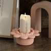 diy handcrafted gypsum cement scented candle cup, gypsum storage jar, lotus mirror silicone mold, creative decorative and handicraft items details Picture