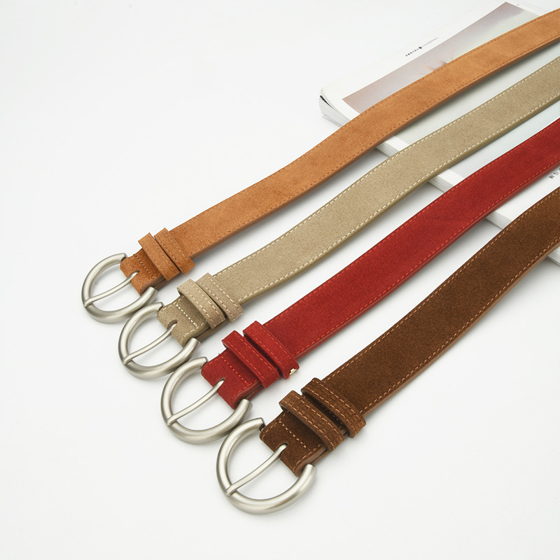 腰带女款磨砂针扣牛仔裤连衣裙腰带百搭装饰高级感复古文艺皮带女详情图3