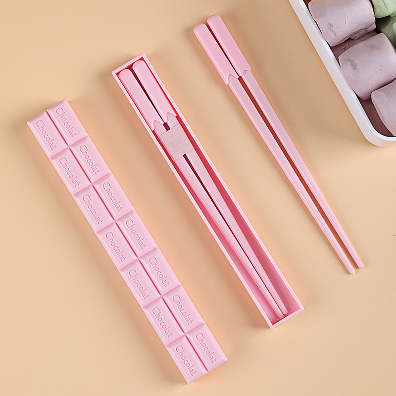 Students and office workers portable Japanese folding tableware chopsticks box wholesale travel tableware box take-away storage box