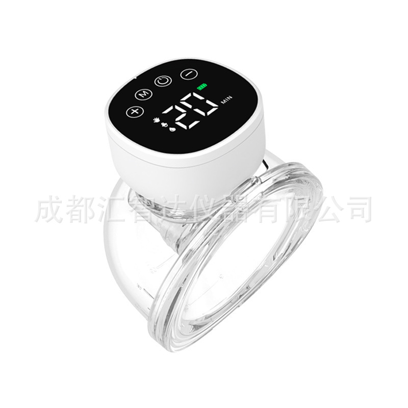 静音大吸力电/可穿戴吸奶器/便携吸乳器/静音吸奶器/大吸力吸奶器/电动吸奶器/吸奶器/吸乳器/智能双边集乳器/BreastPump白底实物图