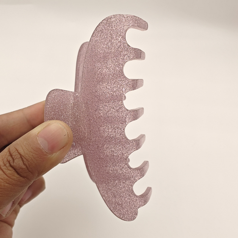 Factory direct sales, cross-border best-selling simple Ma 'anlong hair clips, back head clips, scratch-off hair accessories pic 8