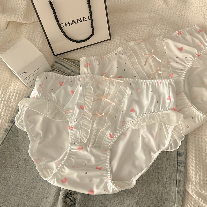 Women's Panties Flanged Super Light Medium High Waist Fat Mm200 Pounds Network Red Universal Hip Lift Belly Briefs details Picture