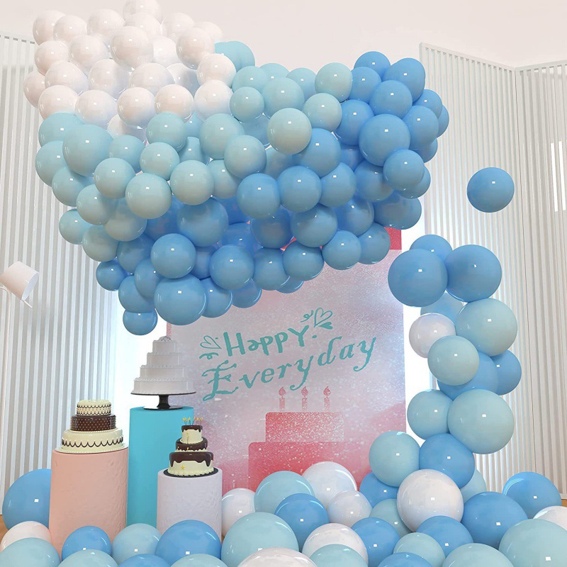 加厚马卡龙气球儿童生日布置情人节告白派对装饰场景布置气球套餐