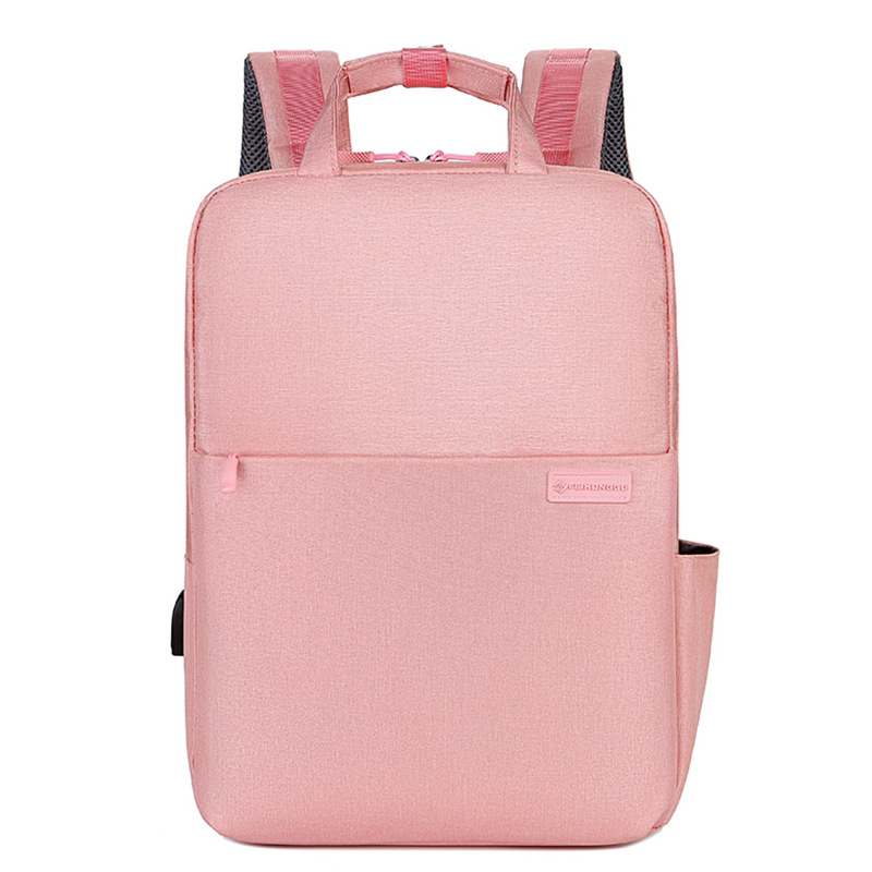 Manufacturers Wholesale New Korean Version Of Simple Computer Backpack Logo Can Be Printed For Men And Women Usb Charging Computer Bag Item Picture